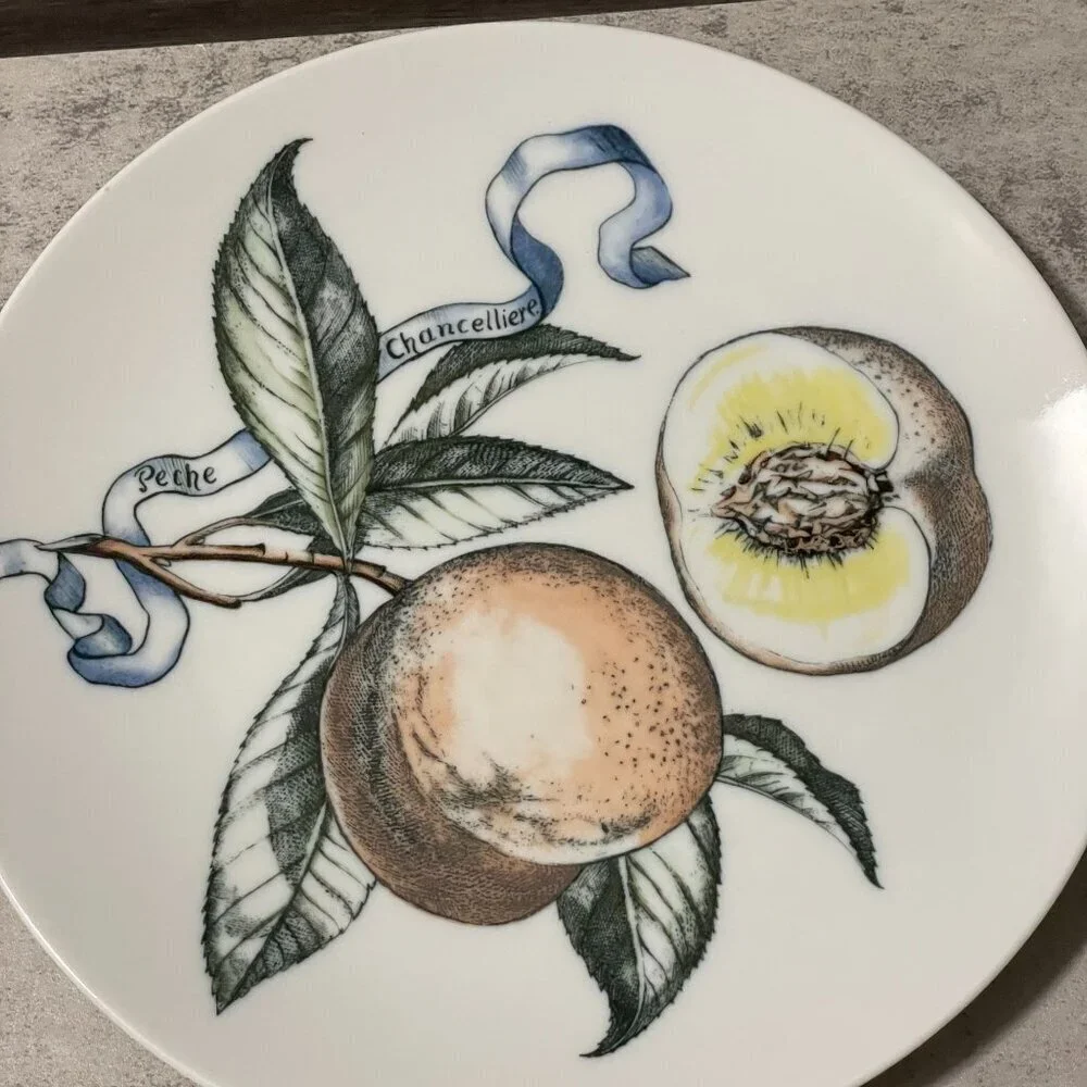 Vintage Bareuther Set of 6 Stylized Fruit Motif 8